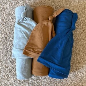 Copper Pearl swaddle and hat bundle